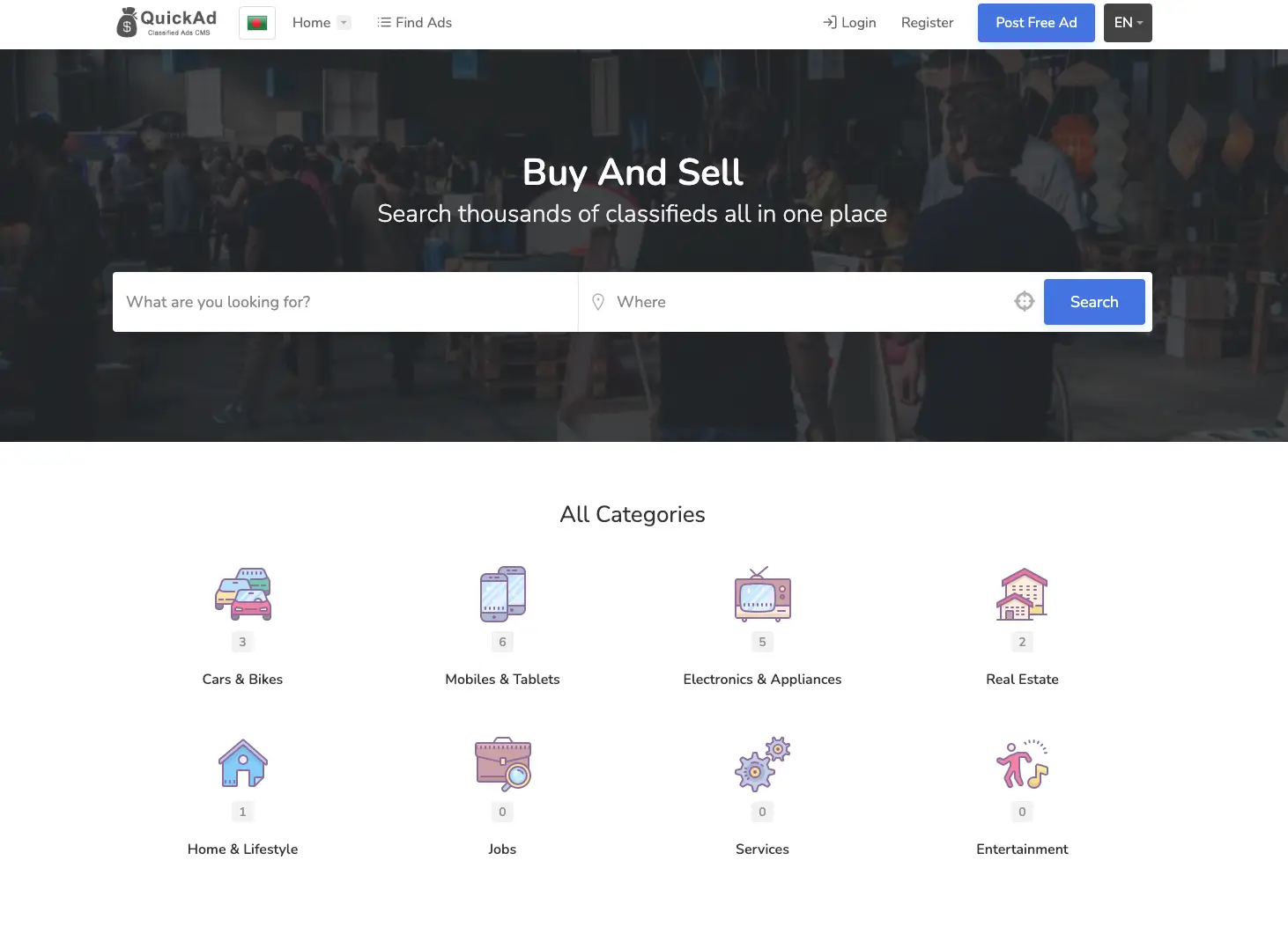 QuickAd — Best Classified Script