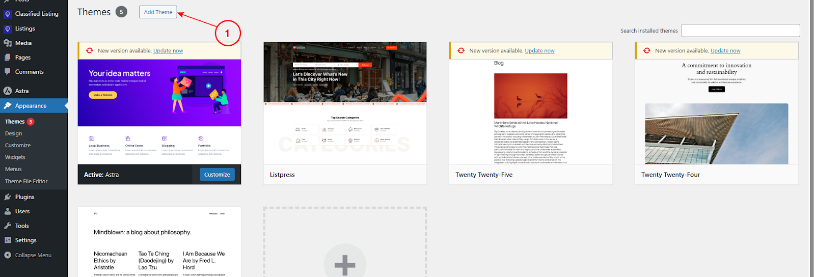 Add directory theme