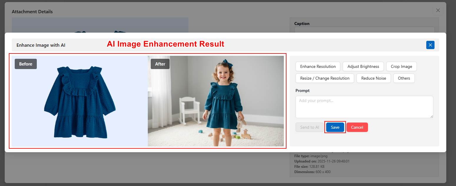 AI Image Enhancement
