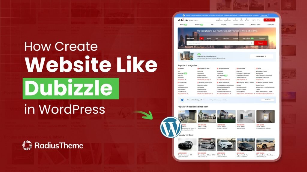 How to build a website like Dubizzle
