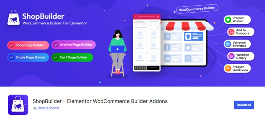 ShopBuilder is an excellent WooLentor alternative plugin