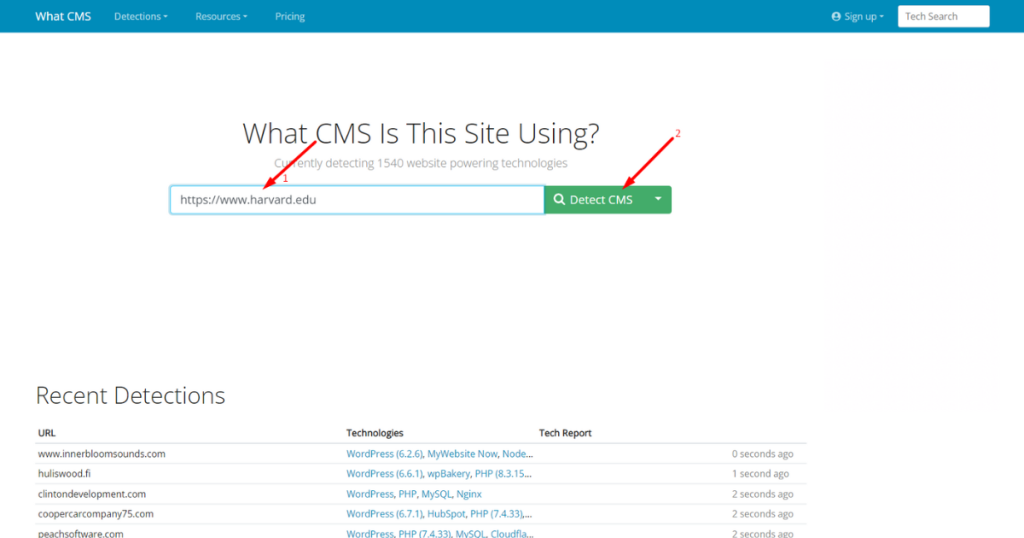 What CMS Homepage