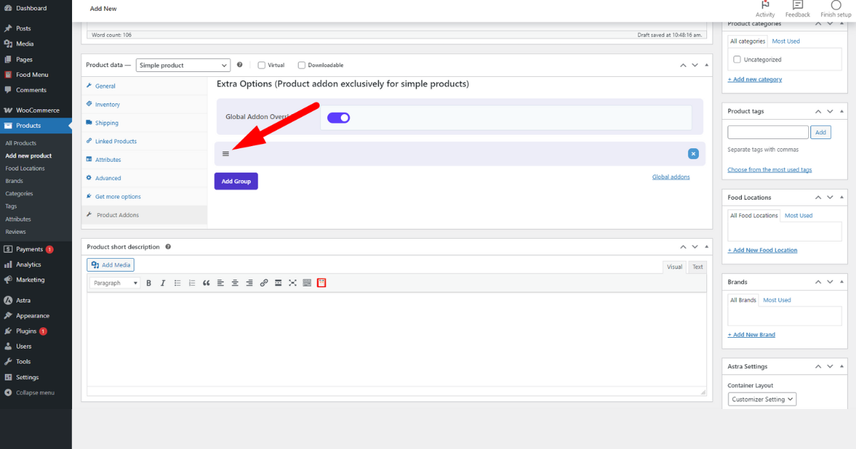 Click the hamburger icon