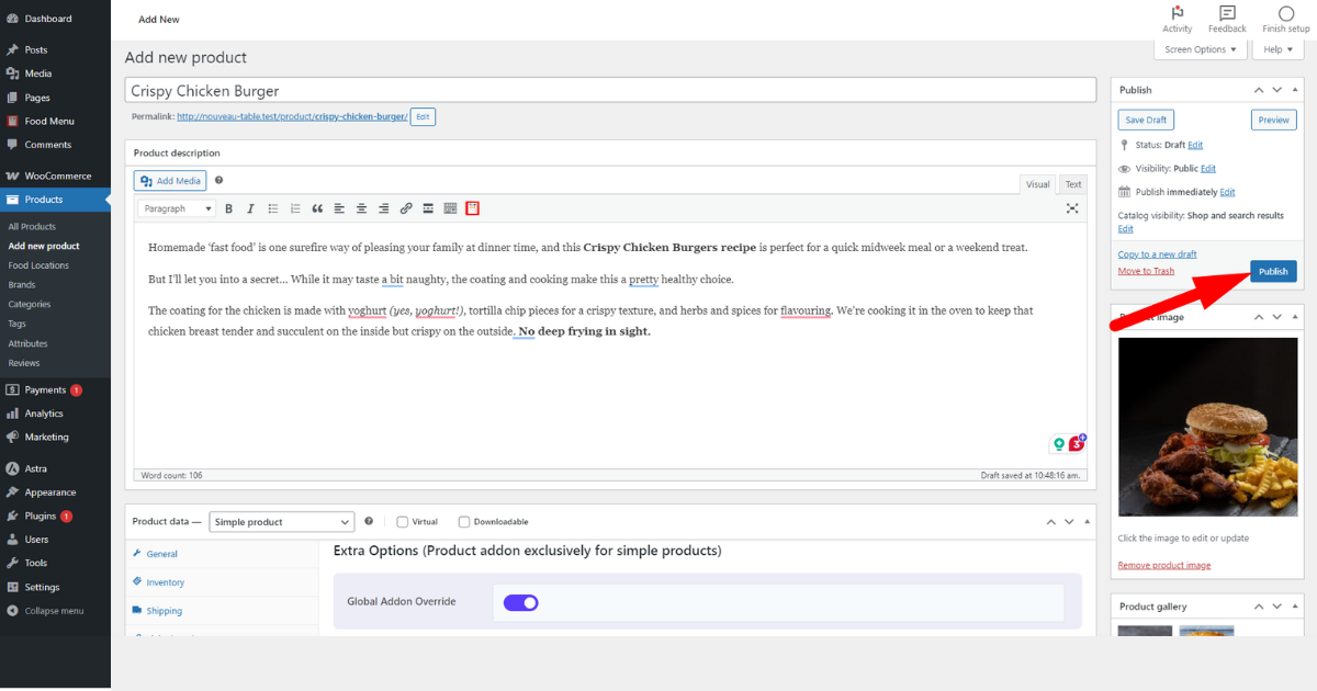 Hit the publish button