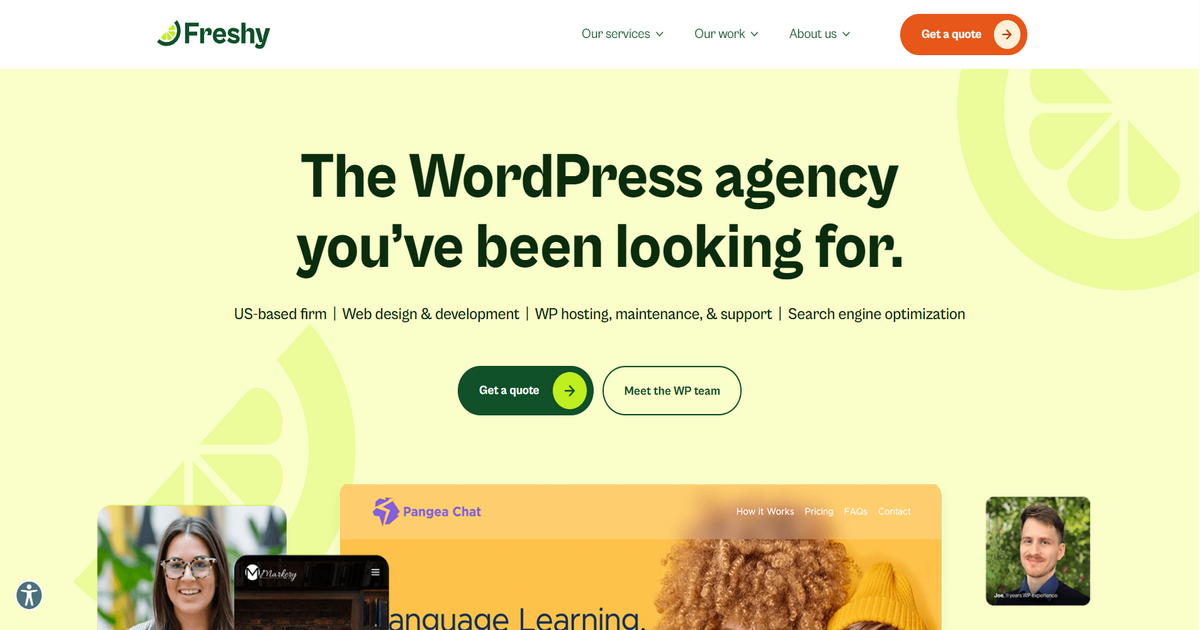 Freshy Homepage