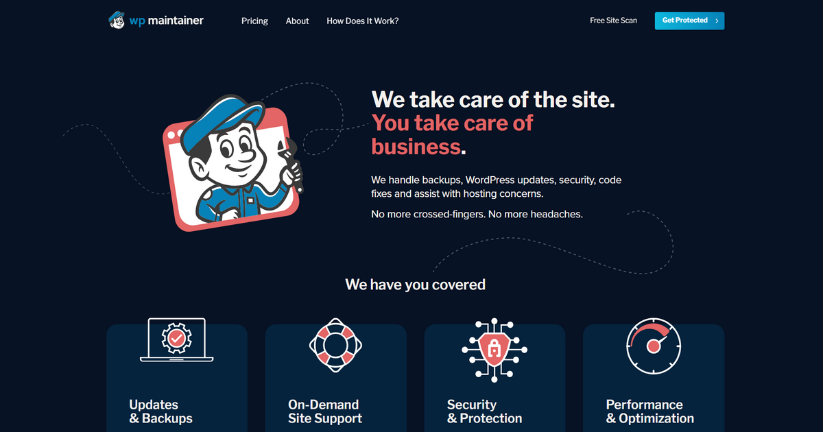 WP Maintainer Homepage