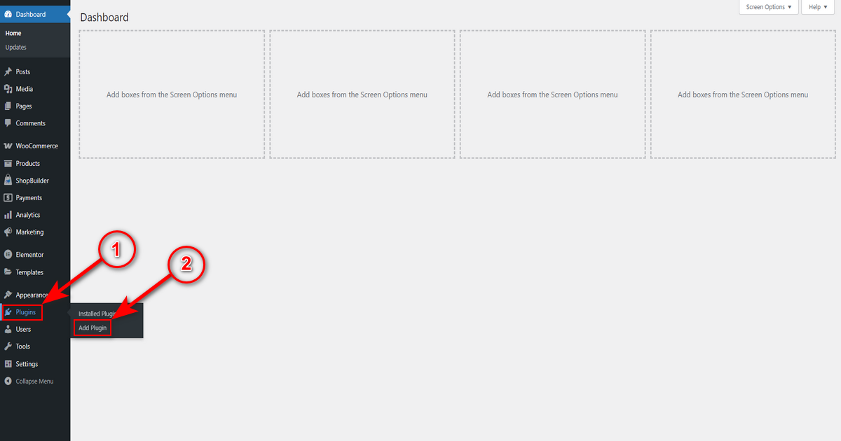 Go to add plugin