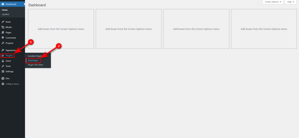 Go to add plugin
