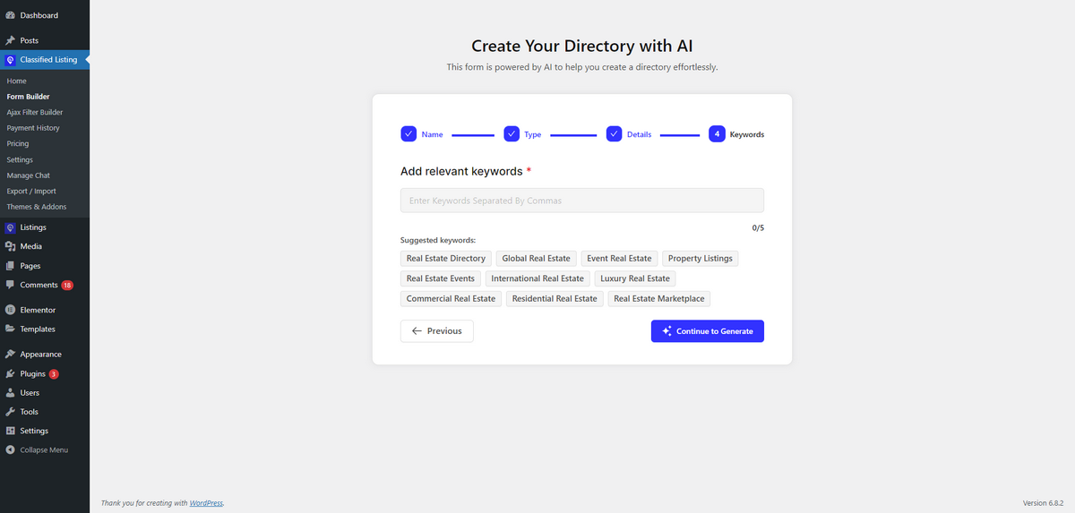 Create directory with ai