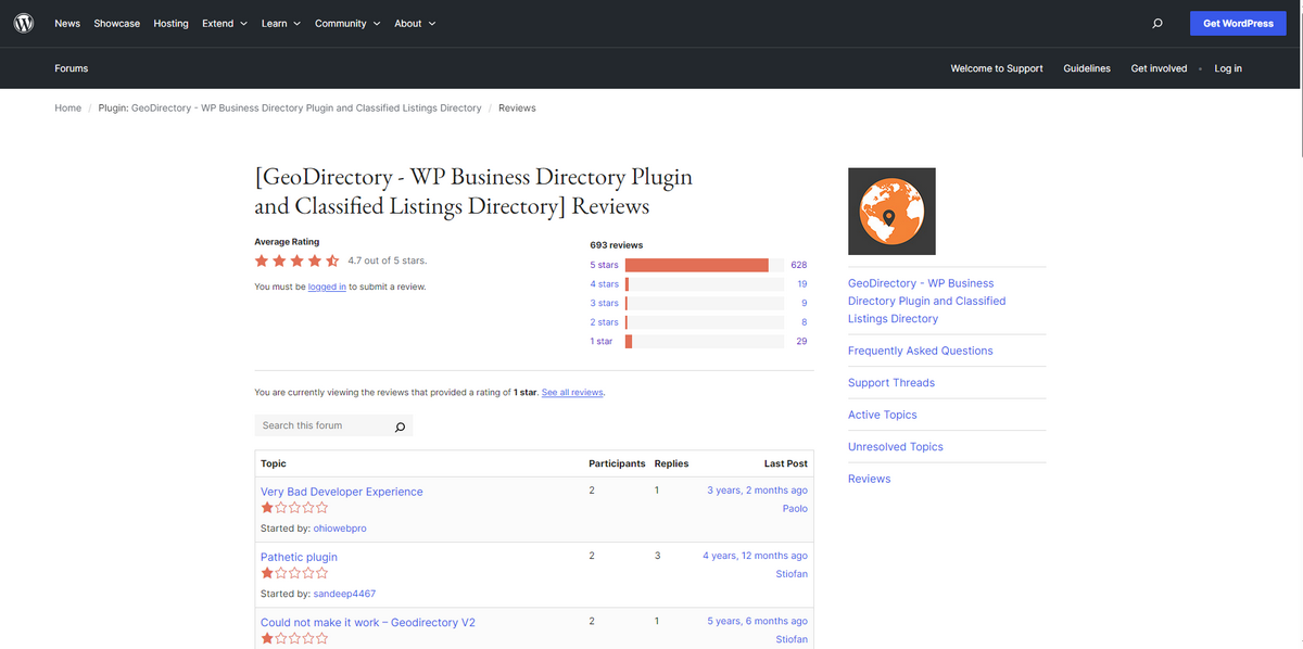 GeoDirectory Reviews