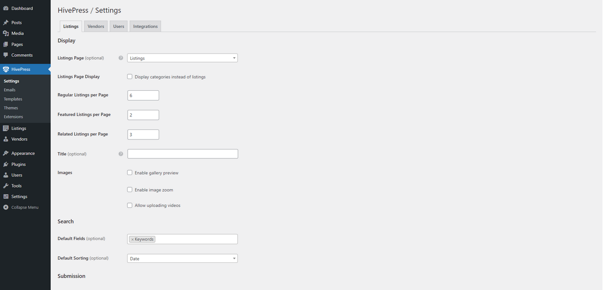 HivePress Interface
