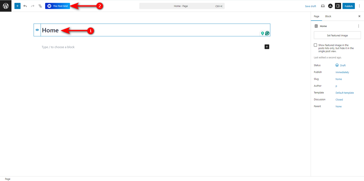 create page