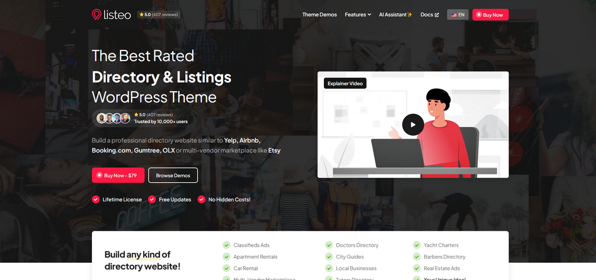Listeo theme