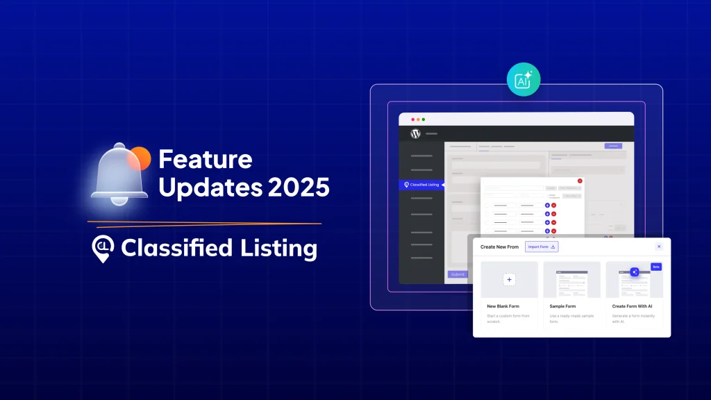 Classified Listing Plugin Feature Updates 2025