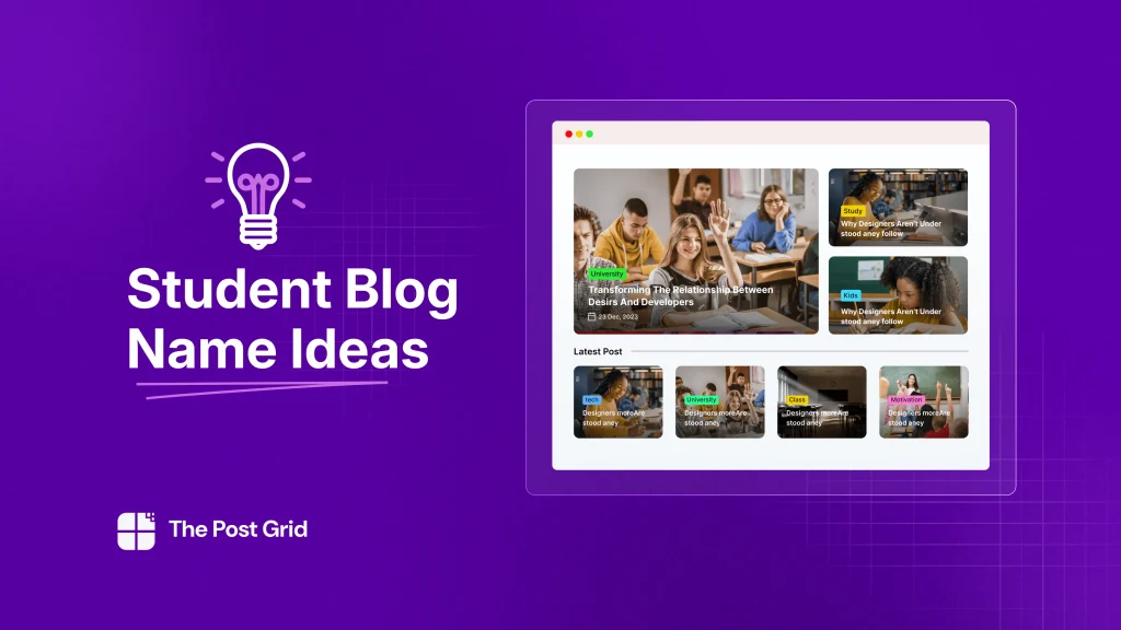 student blog example