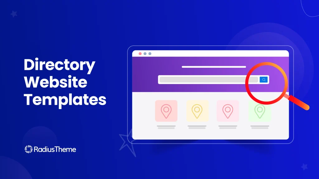 Directory website HTML template
