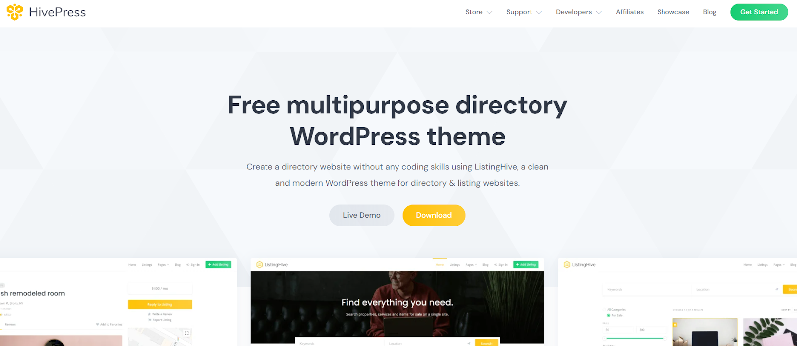 Hivepress theme