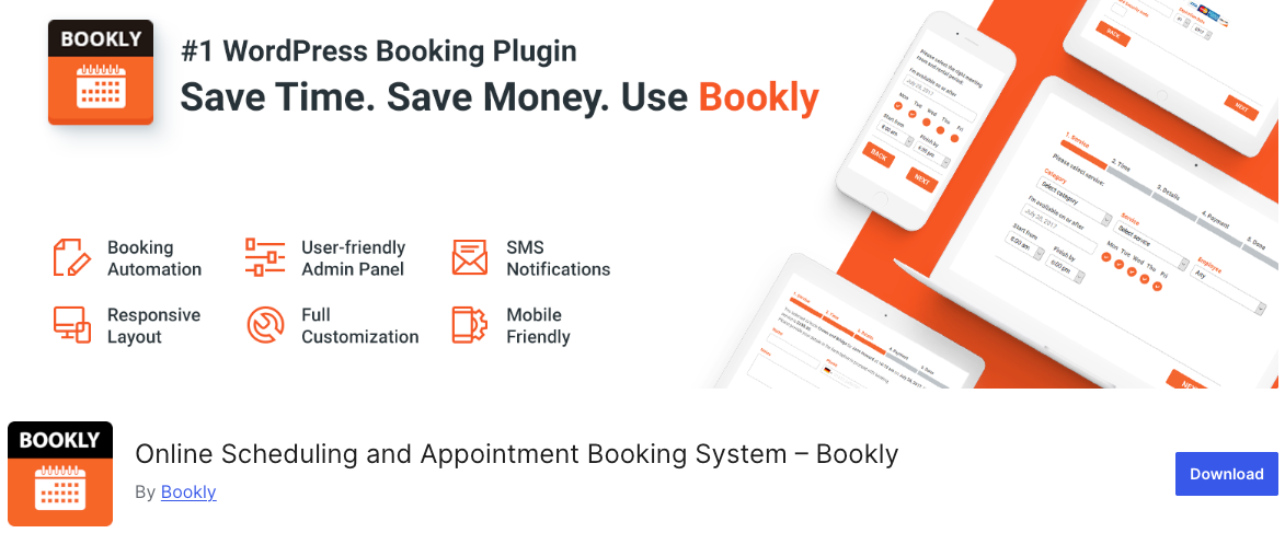 Bookly - booking plugin