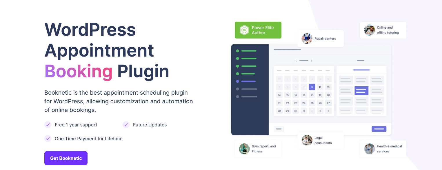 Booknetic – Best for SaaS-Ready Booking Systems