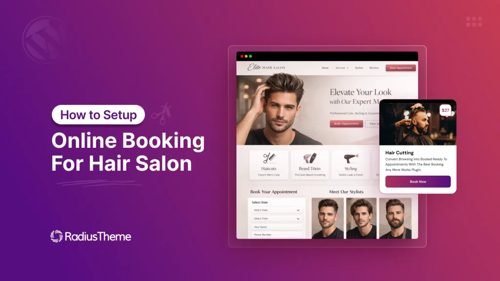 Online Booking for Your Hair Salon website