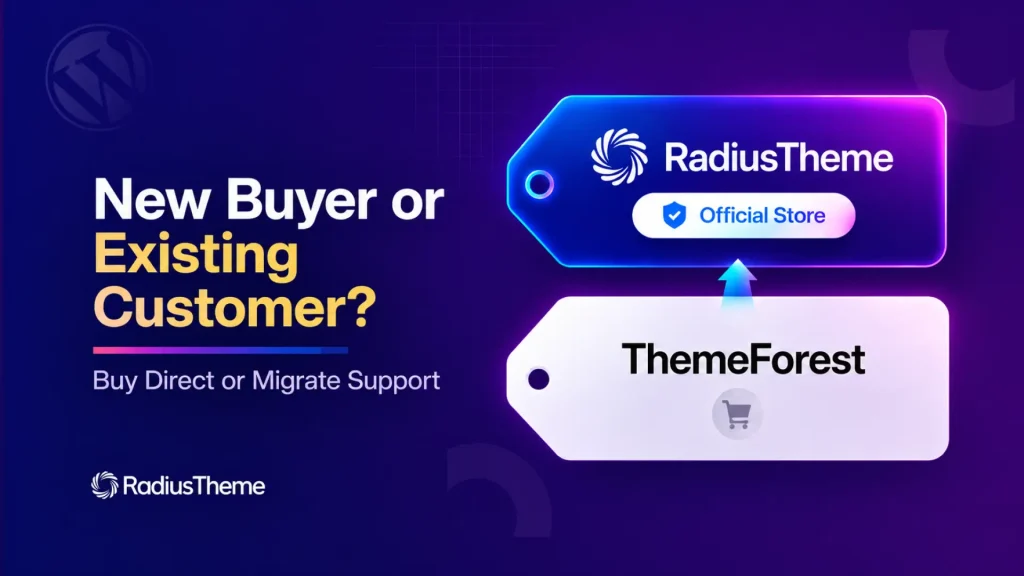 Buy Direct or Migrate Your Support to RadiusTheme