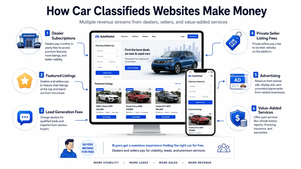 How car classifieds make money