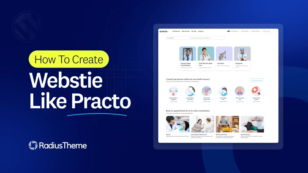 How to Create a Website Like Practo