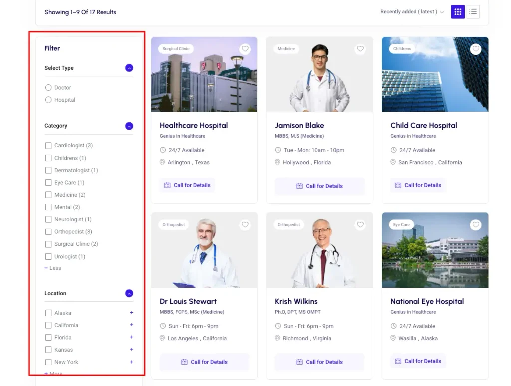 Doctor filter