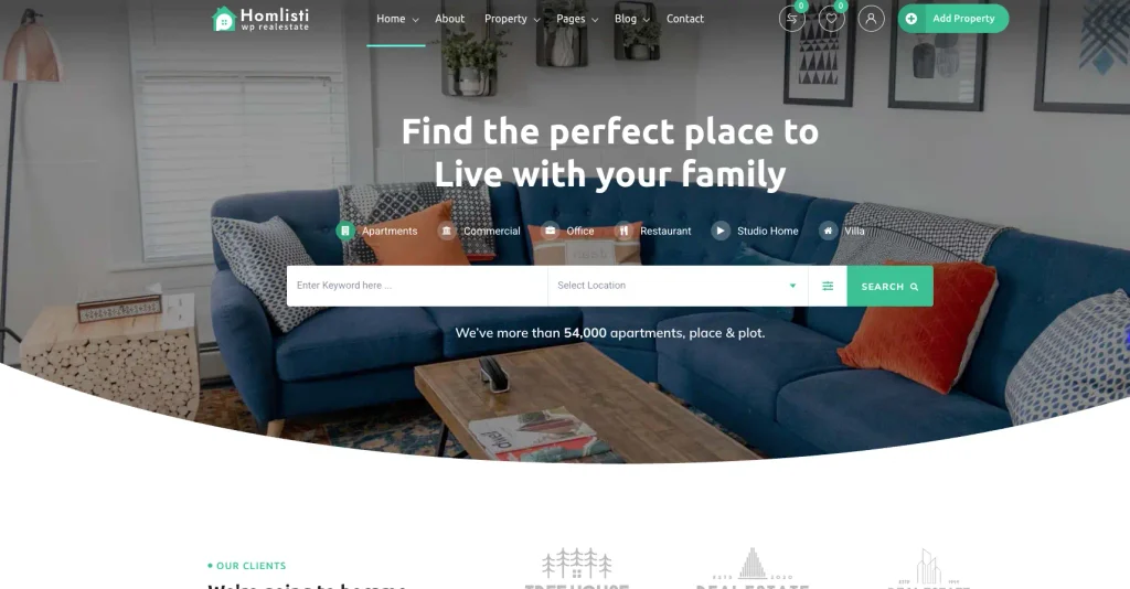 Real estate theme