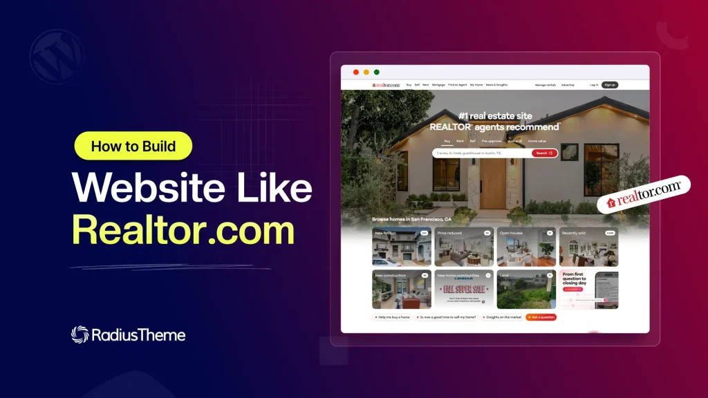 How to Build Website Like Realtor.com