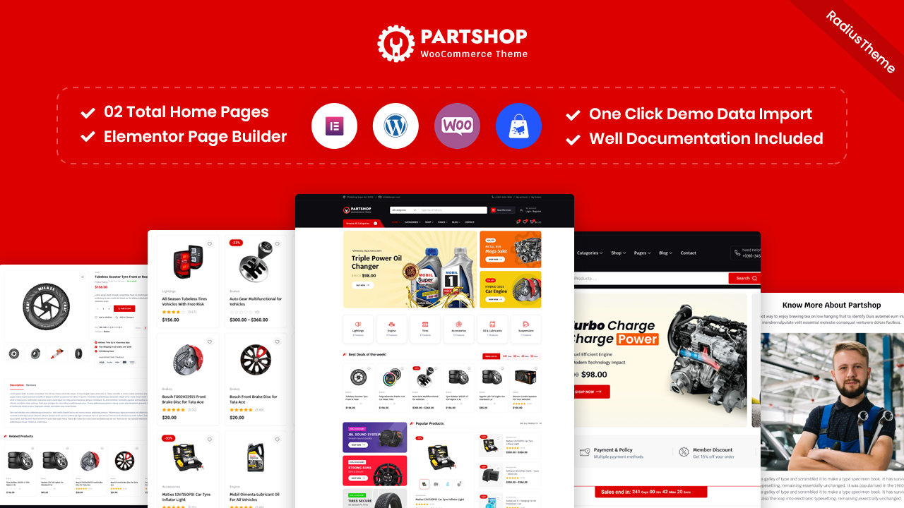 Partshop – Woocommerce Theme