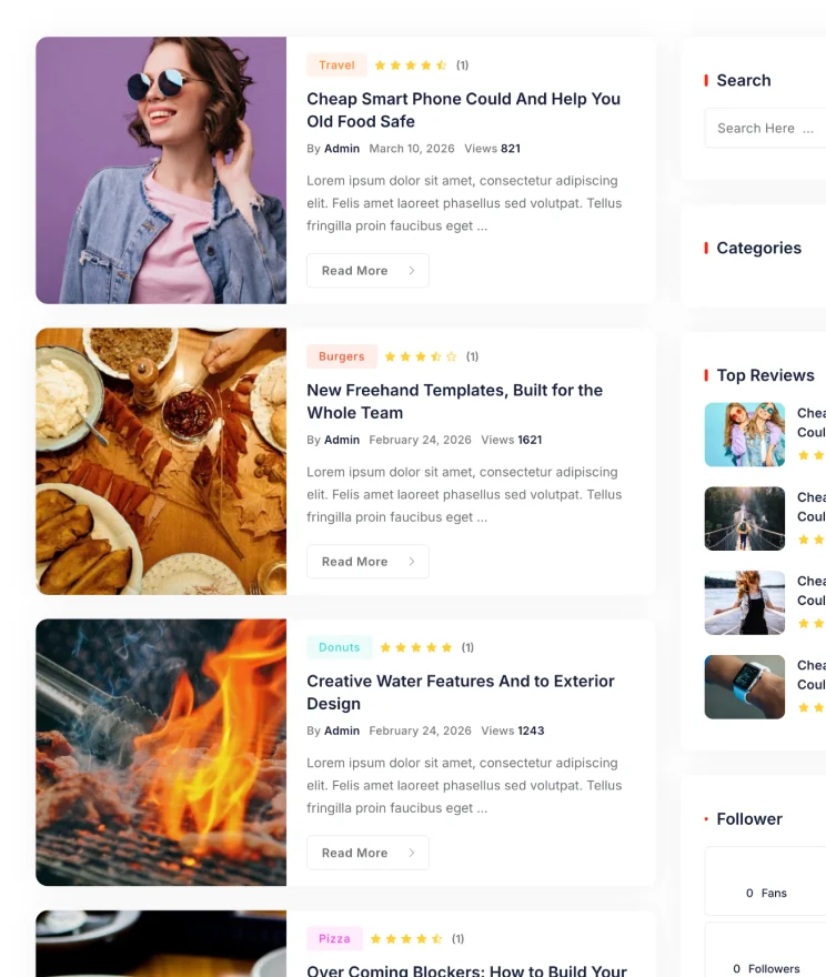 Revieweb - Review WordPress Theme - RadiusTheme